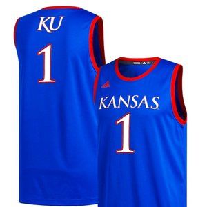 KANSAS JAYHAWKS BASKEBALL JERSEY  ADIDAS SWINGMAN-RETAIL-$80